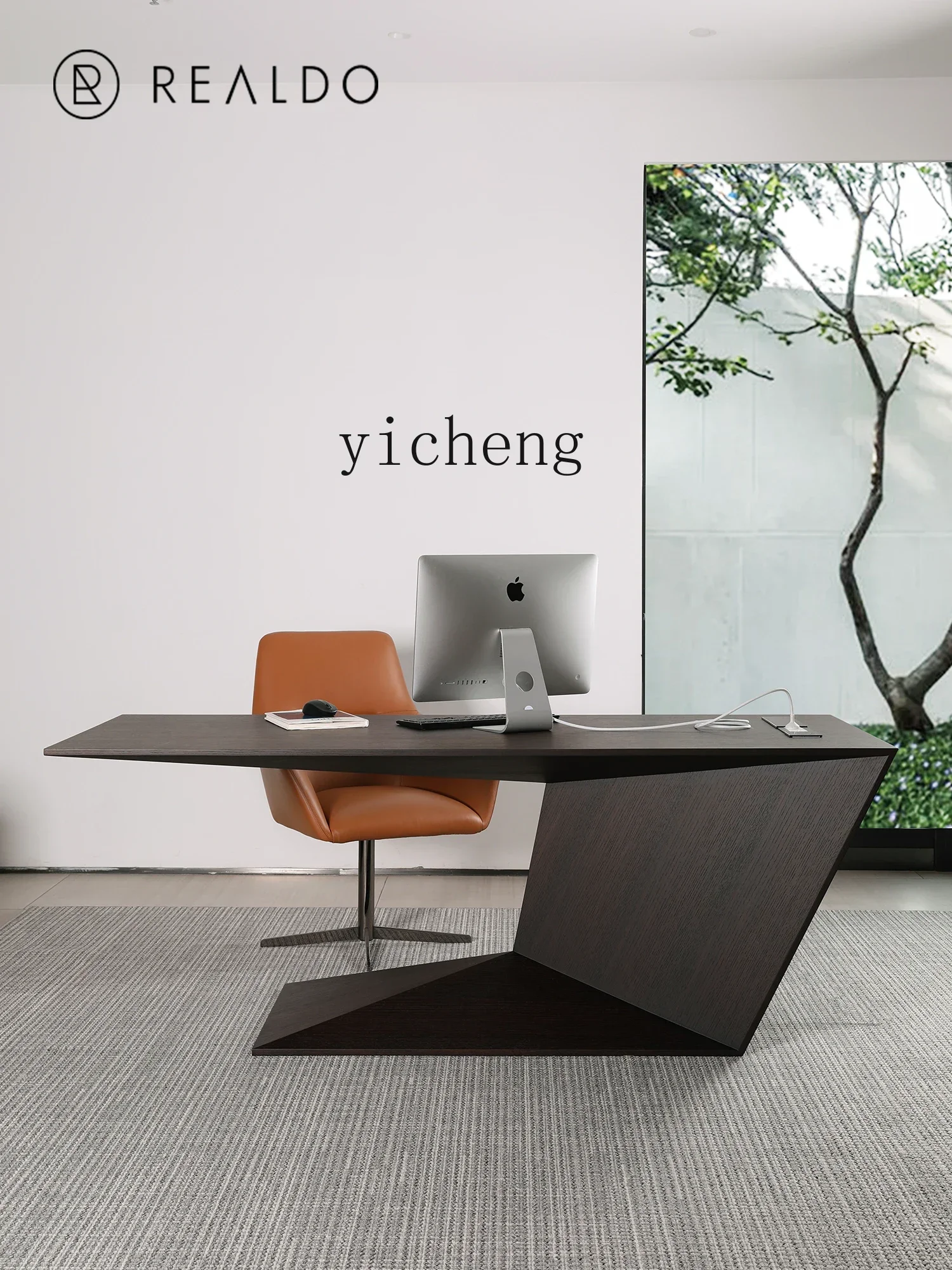 CZ Dining Desk Integrated Minimalist Modern Creative and Slightly Luxury Model Calligraphy and Painting Table