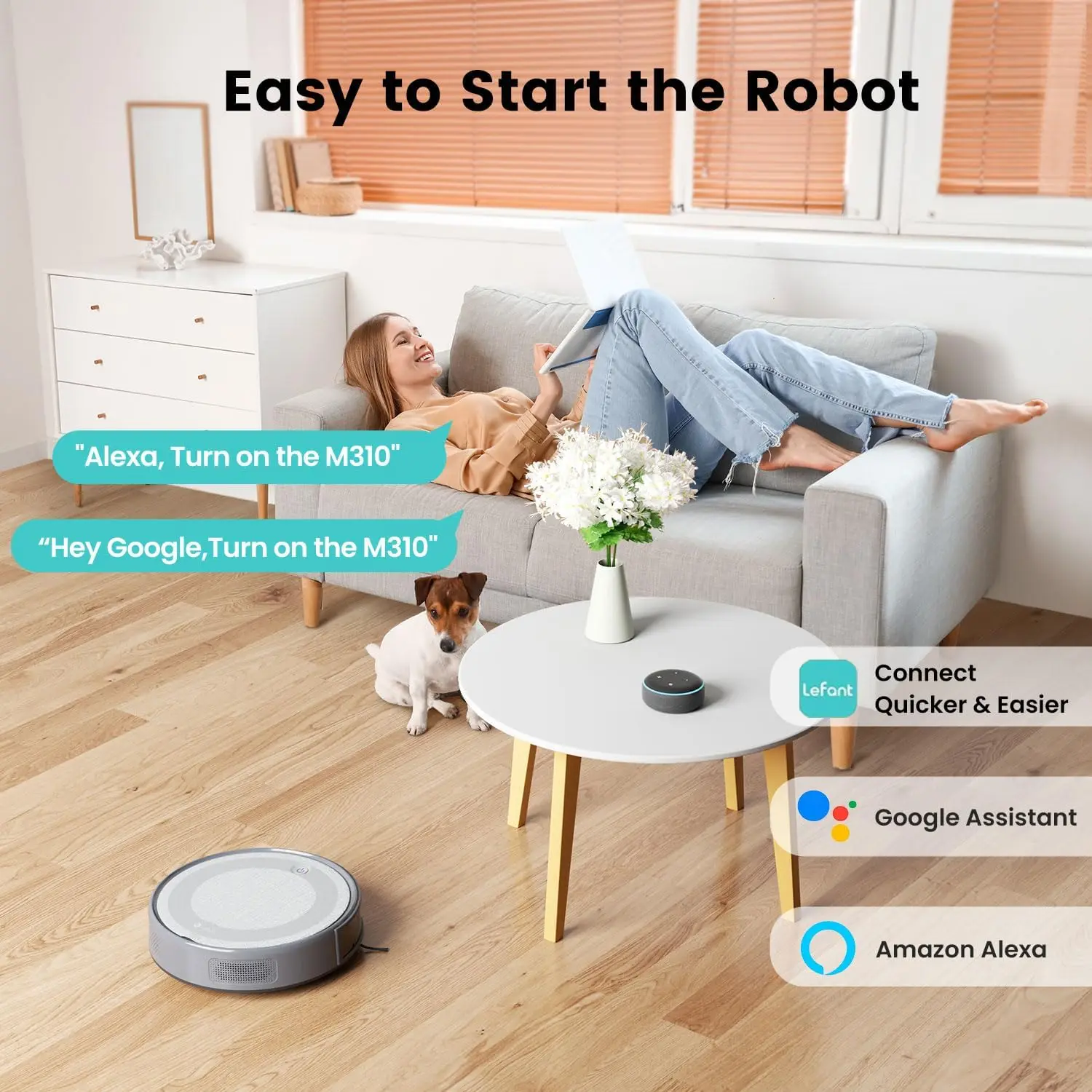 Robot aspirador Cleaner-4500Pa, succión potente, evitación de obstáculos precisa, Delgado, silencioso, 140 minutos de autocarga