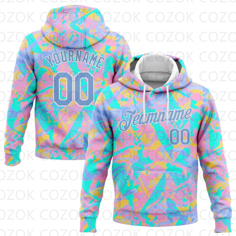 

Customized Hoodie Colorful pattern Color Jersey 3D Printed Unisex Pullovers Hoodie Casual Sweatshirts