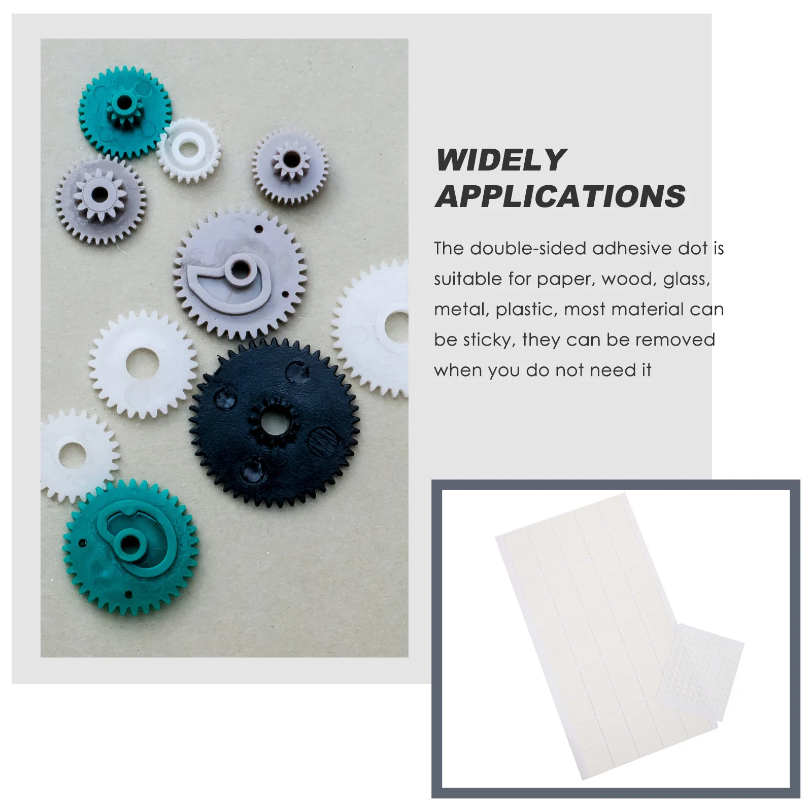 

2 Sheets Transparent Round Square Double Sided Acrylic Adhesive Dots No Trace Sticker For Wall Hook Poster Balloon Decor Craft