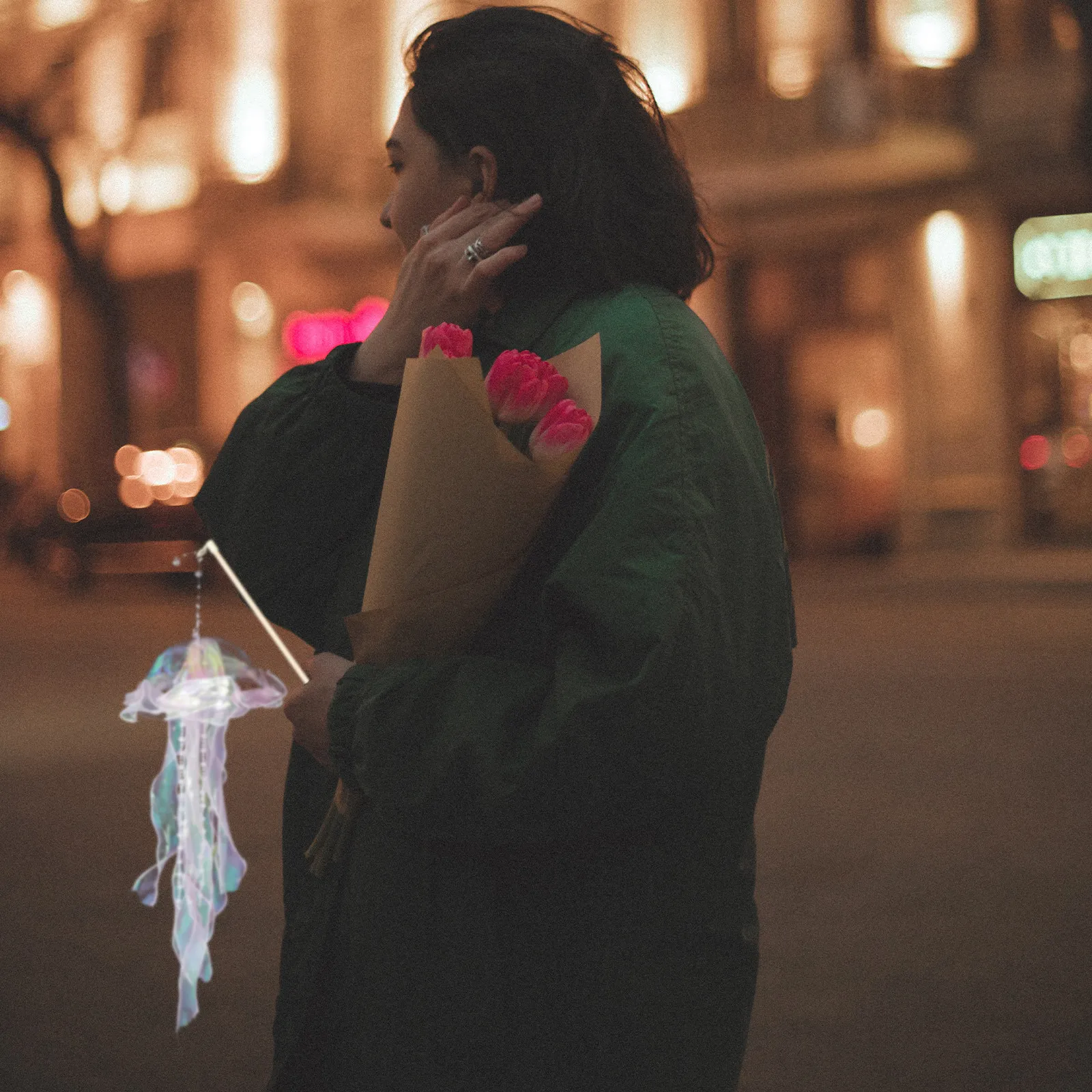 

3Pcs Hanging Jellyfish Lantern Light Bedroom Night Light Decorative Portable Lantern Lamp for Room Party Jellyfish Lamp