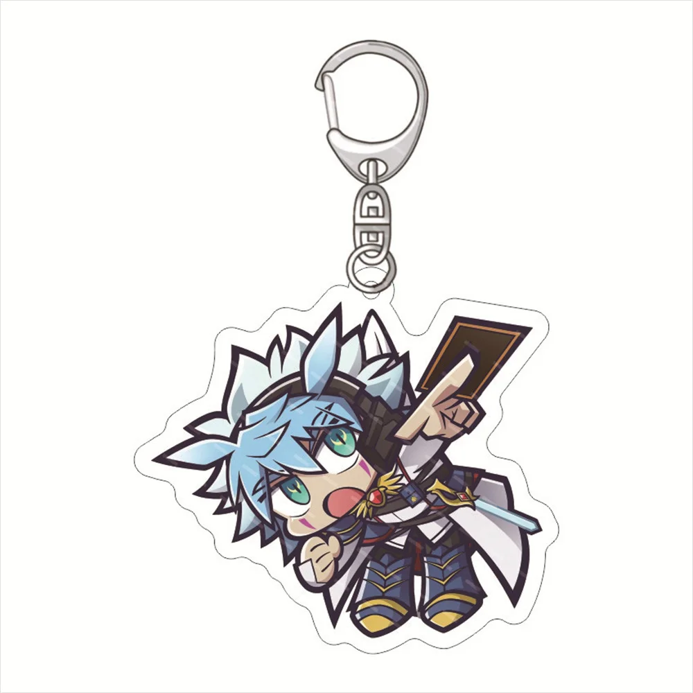 

Anime YuGiOh Yu-Gi-Oh! VRAINS Keychain Doll AI Yusaku Fujiki Ryoken Kogami Acrylic Keyring Pendant friend for Toy Gift