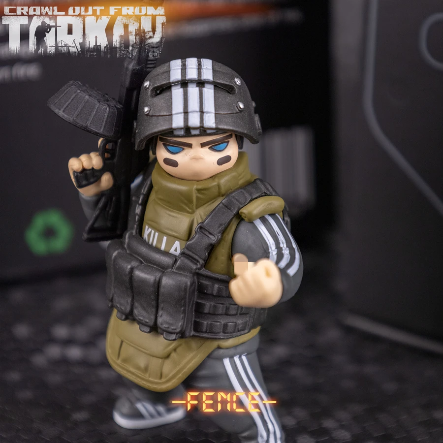 Escape from Tarkov Figure KILLA Periphery Model Game Hand-colored Resin Statue Doll Q version DIY Assembly Car Ornaments