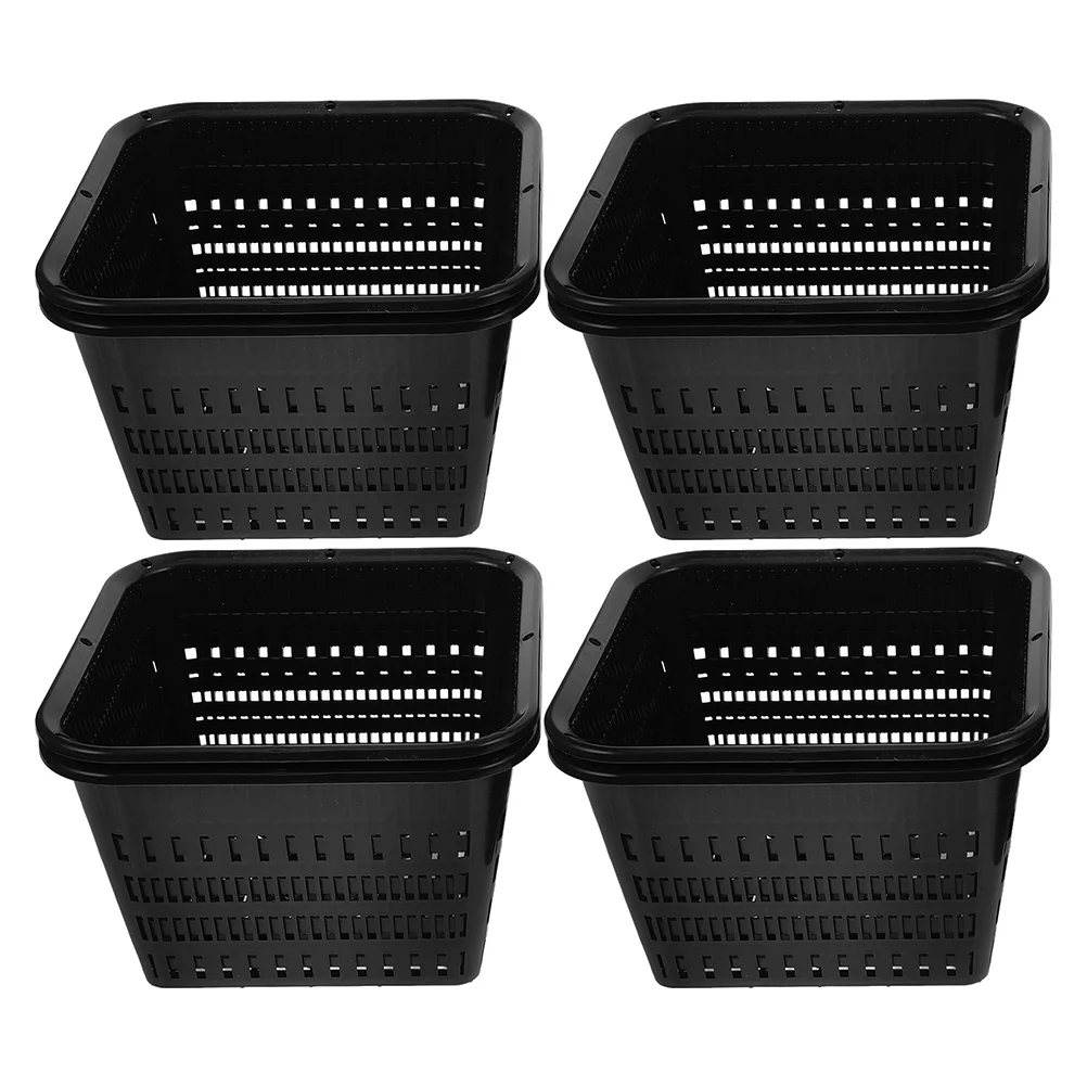 

8 Pcs Hydroponic Planting Baskets Plastic Net Cups Aquatic Pots Orchids Planter with Holes for Garden Balcony Flower Nursery