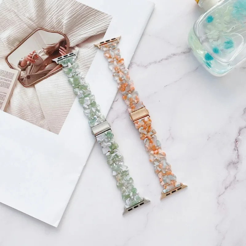 حزام الراتنج لساعة أبل الترا 49 مللي متر 9 8 7 45 مللي متر 41 مللي متر 6 5 4 SE 44 مللي متر 40 مللي متر المرأة فراشة نمط الفرقة iWatch 10 46 مللي متر 42 مللي متر كوريا