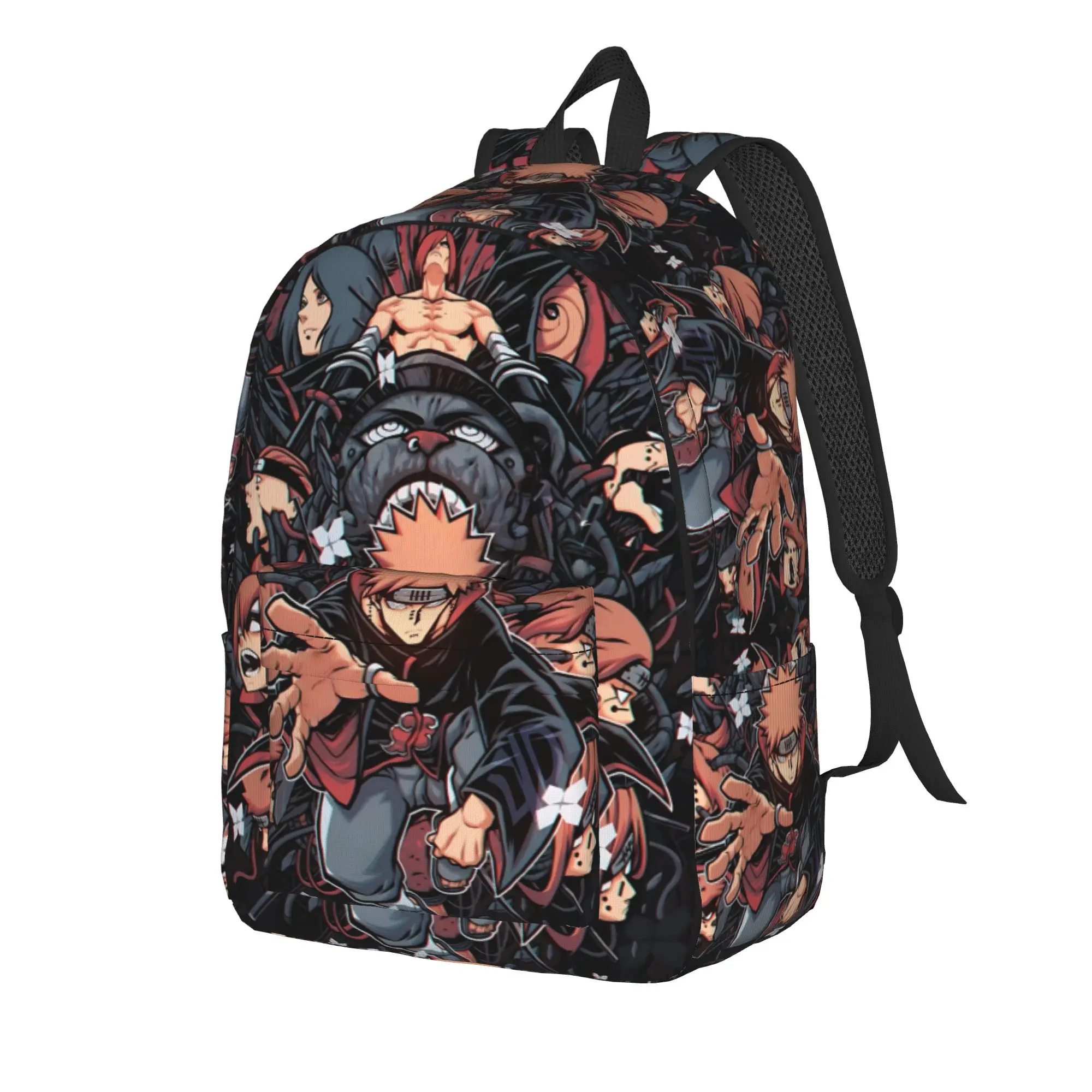 Fashion Naruto anime comic Backpack  Mochilas Dual-Use Office Work Retro Washable Rucksack