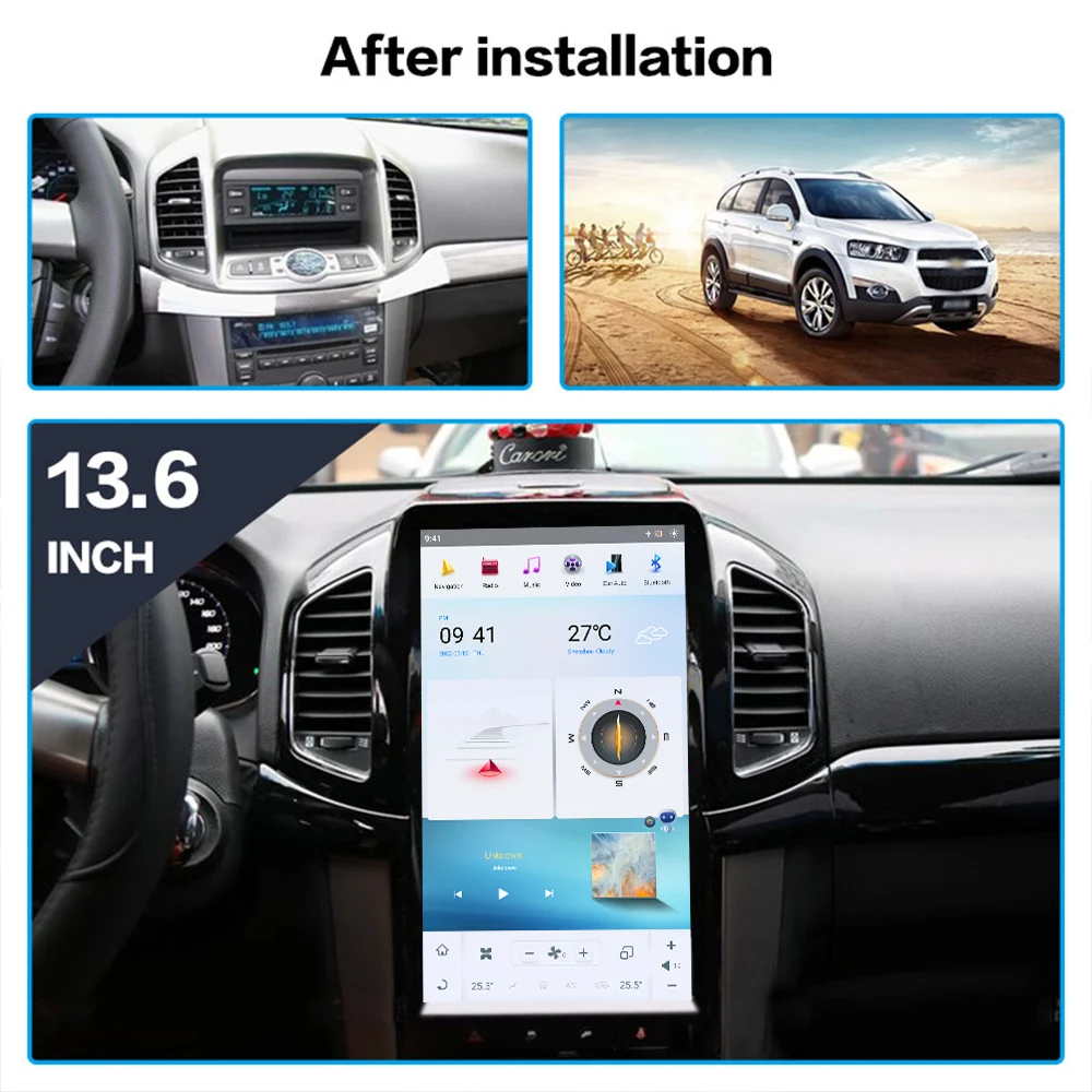 For Chevrolet Captiva 2013-2017 Android Car Radio Auto Multimedia Video Player Navigation GPS Wireless Carplay DVD RDS FM