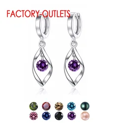 Amazing Discount Genuine 925 Sterling Silver Dangle Earring For Women Korean Earrings Newest Fashion Jewelry Factory Direct Sale