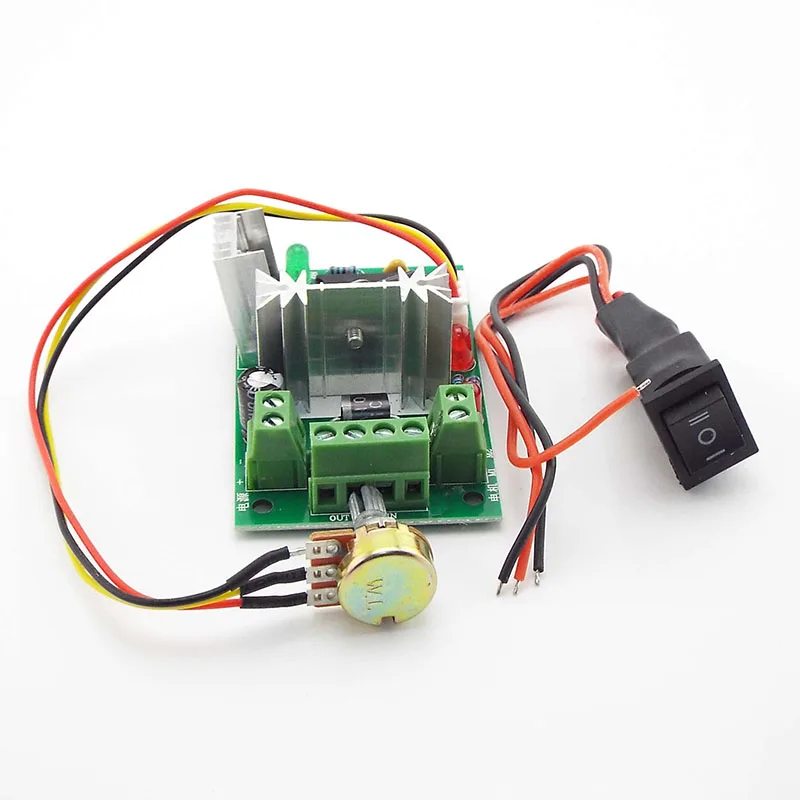 CCM6N PWM 12V DC Motor Speed Controller 6A 6V-30V 12V 24V Positive Inversion Switch Controllers Mini Size C1