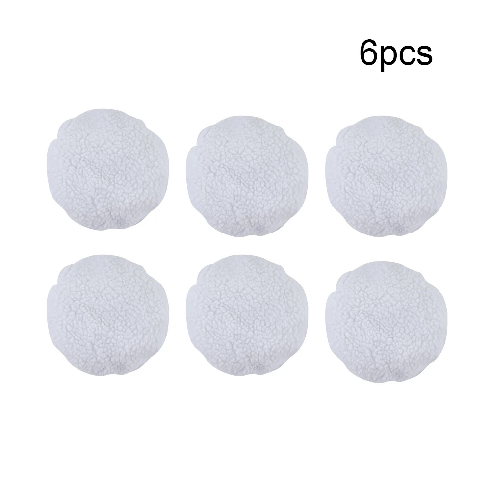 Wool Buffing Pad Set Six Pieces Perfectly Suited For Use With Standard Size Electric Polishers In Various Settings