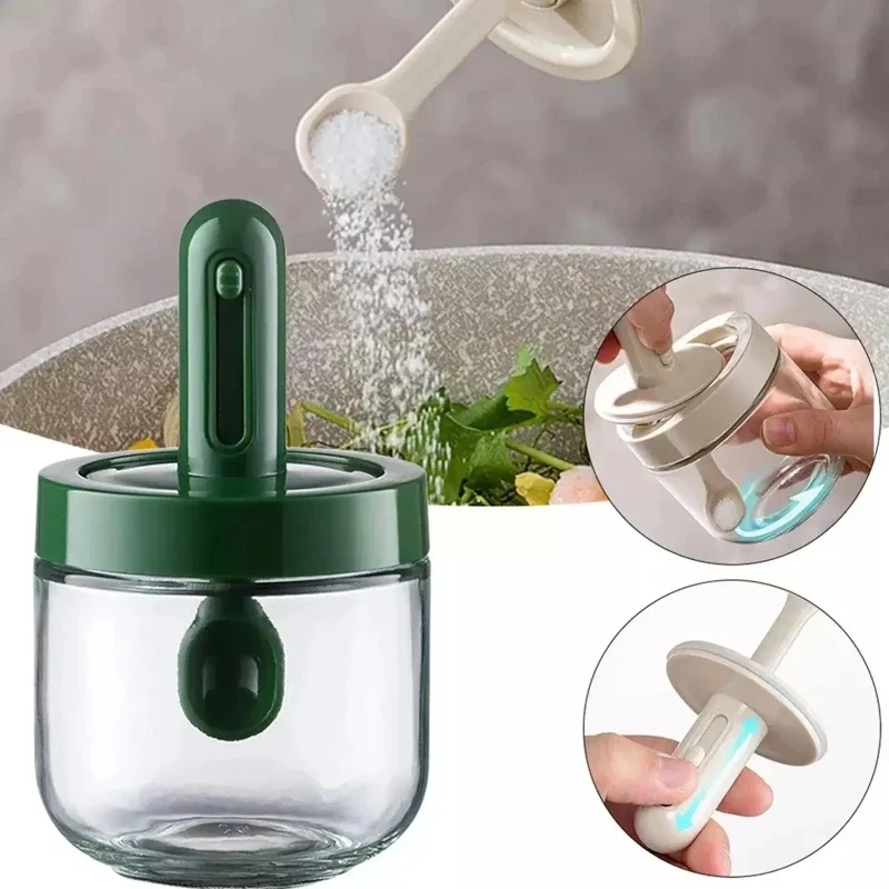 Telescopic Seasoning Bottle Household Kitchen Seasoning Box Sub-packed Salt and Monosodium Glutamate Leak-proof Storage Boxs