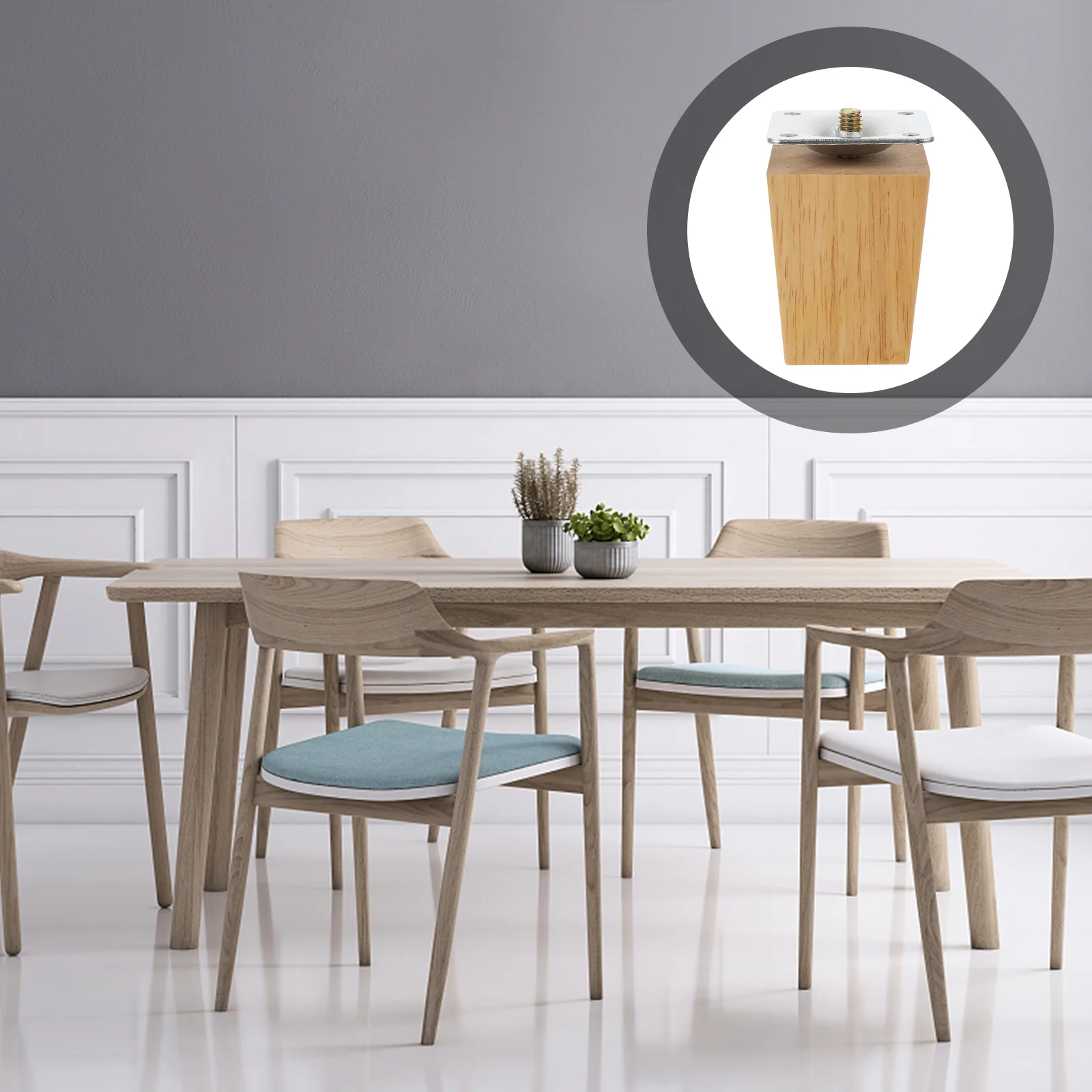 4 Uds. Pies de madera para sofá, mesa, silla, patas de café, soporte para muebles, accesorios para sofá, reemplazo decorativo
