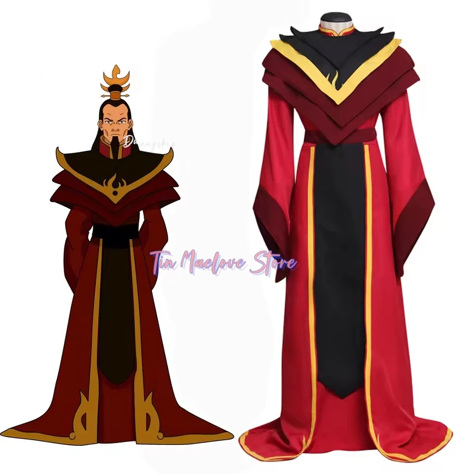 

Avatar The Last Airbender Fire Nation Prince Zuko Azula Cosplay Costume Full Set Halloween Fancy Party Suit