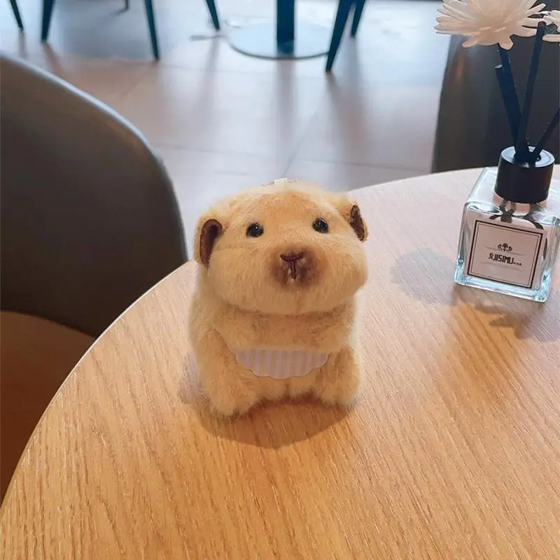Niedlicher Hamster-Plüsch-Schlüsselanhänger, Cartoon-Stofftier, Puppen-Schlüsselanhänger, schöne Tasche, Anhänger, Rucksack, hängende Dekoration, Geschenke