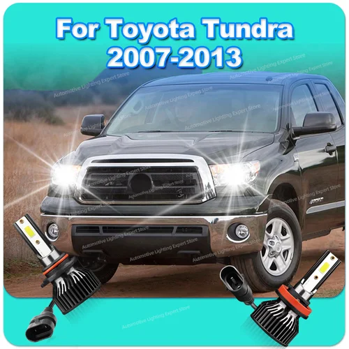 2/4 Uds bombilla Led para faros Turbo Canbus 12v 180W de alta potencia para Toyota Tundra 2007 2008 2009 2010 2011 2012 2013