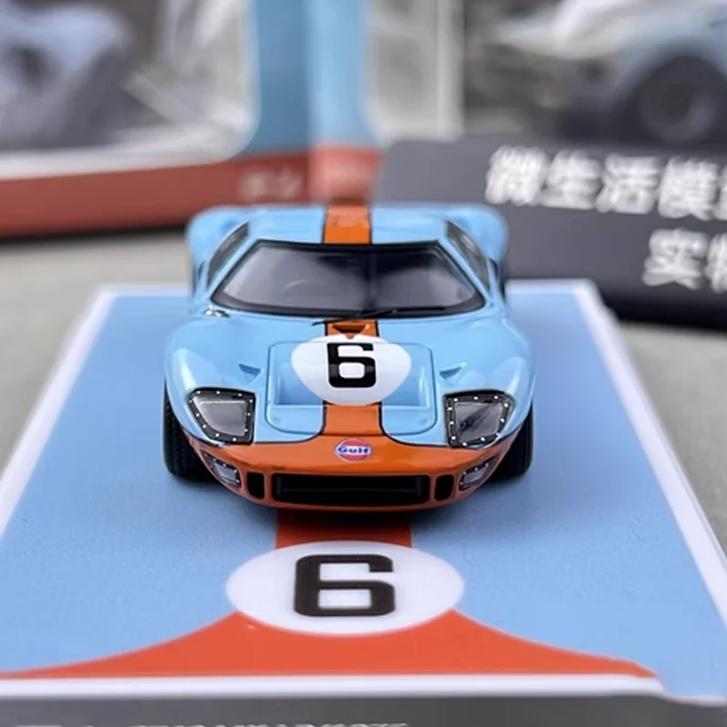 FY 1/64 Ford GT40 Mk1 P/1075 LeMans 24 horas de liga de brinquedo veículo motorizado modelo de metal fundido presentes