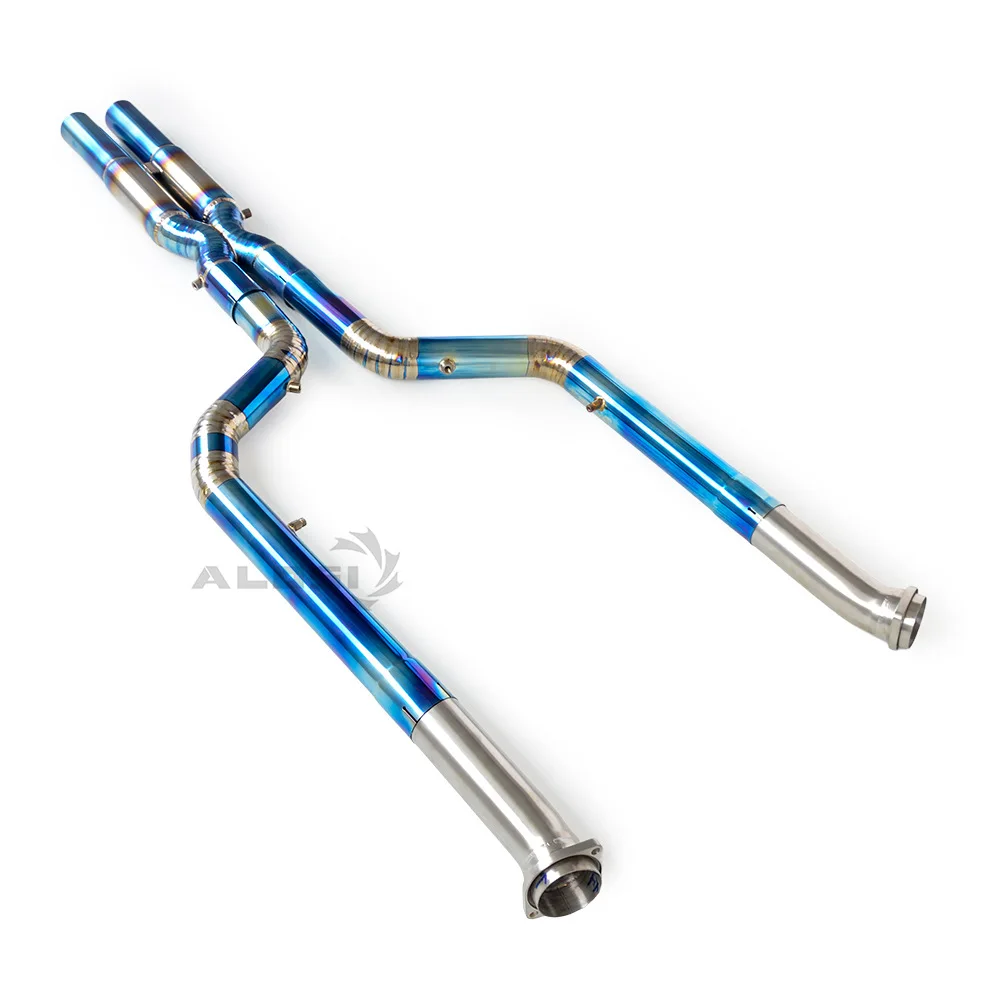 Adatto per BMW XM 4.4T 2023-2025 Tubo di scarico a sezione centrale in materiale titanio ALOSI