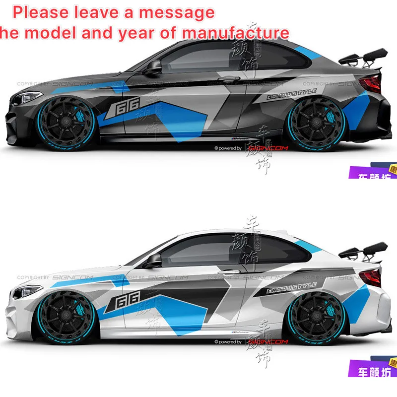 

Car stickers For BMW 325i 325d 330i 520 523 525 530 body appearance personalized custom fashion sports decals film accessories