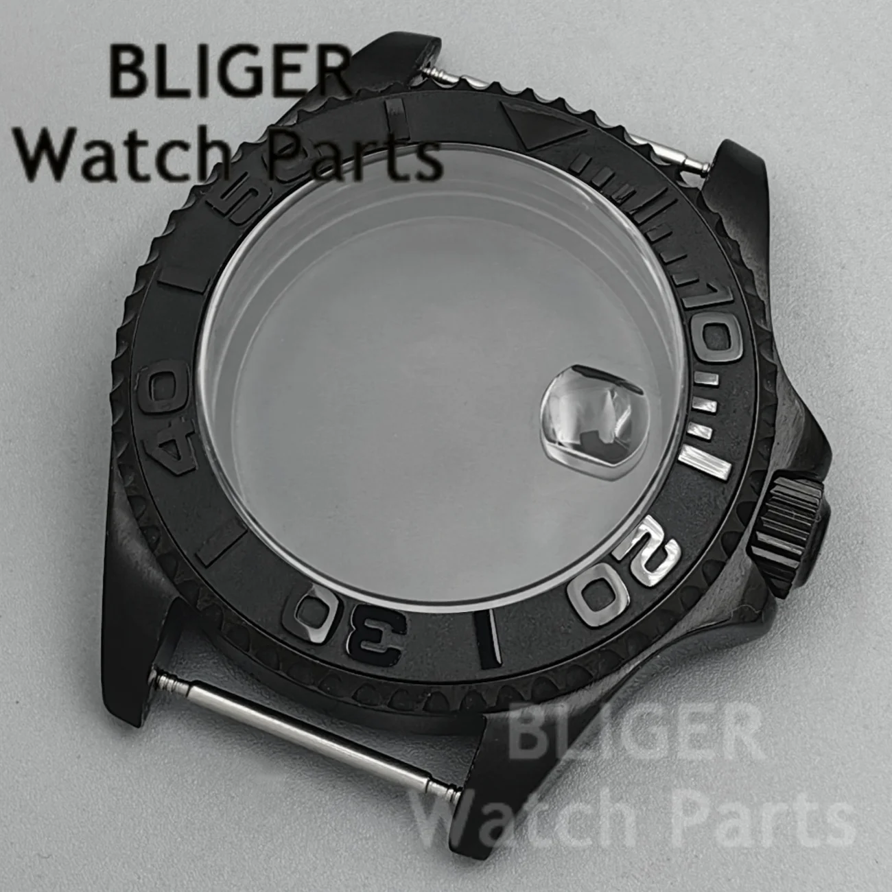 

PVD Black NH35 43mm Case SUB Bezel Fit NH34 NH35 NH36 NH38 NH70 ETA2824 PT5000 Movement Sapphire Glass Steel Diving Watch Case