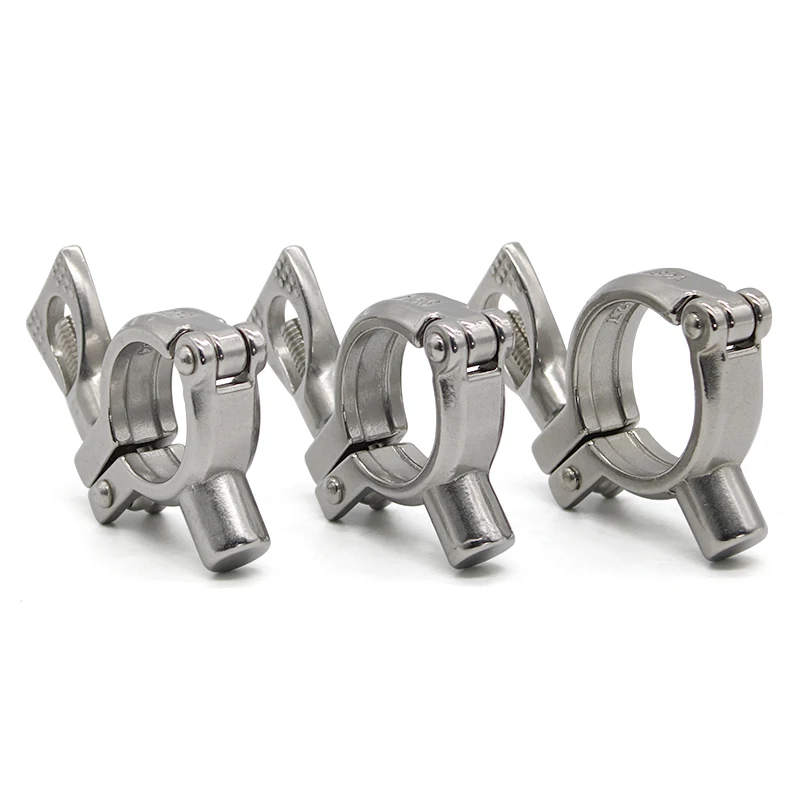 12-127mm SS304 Stainless Steel Sanitary Pipe Holder Clamp Type Clips    Support Tube Bracket