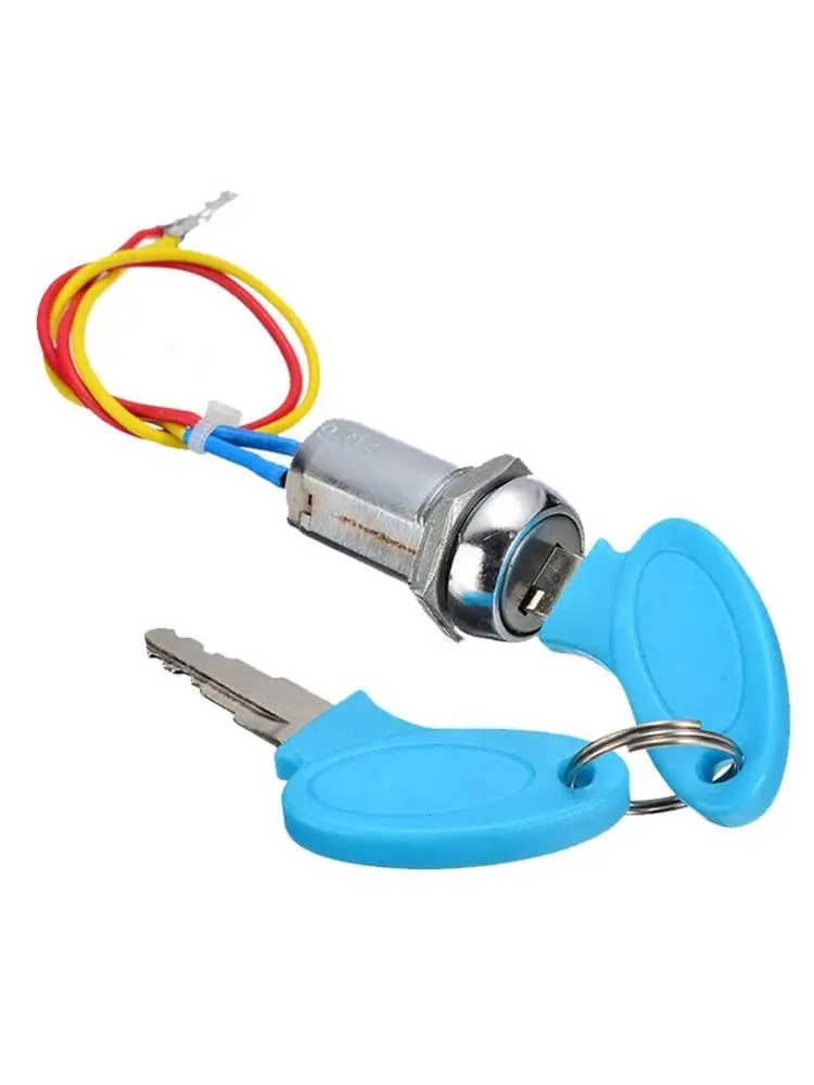 AliExpress NONE New Arrival 1 Set 2 Wire Key Ignition Switch Lock Motorcycle Go Kart Scooter Bike Switches For Motorcycle Electrical System