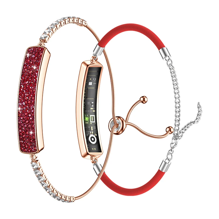 

2025 New Style Lady Smart Bracelet B5 5ATM Waterproof Health Non-Screen Smart Wristband Smart Watch for Women