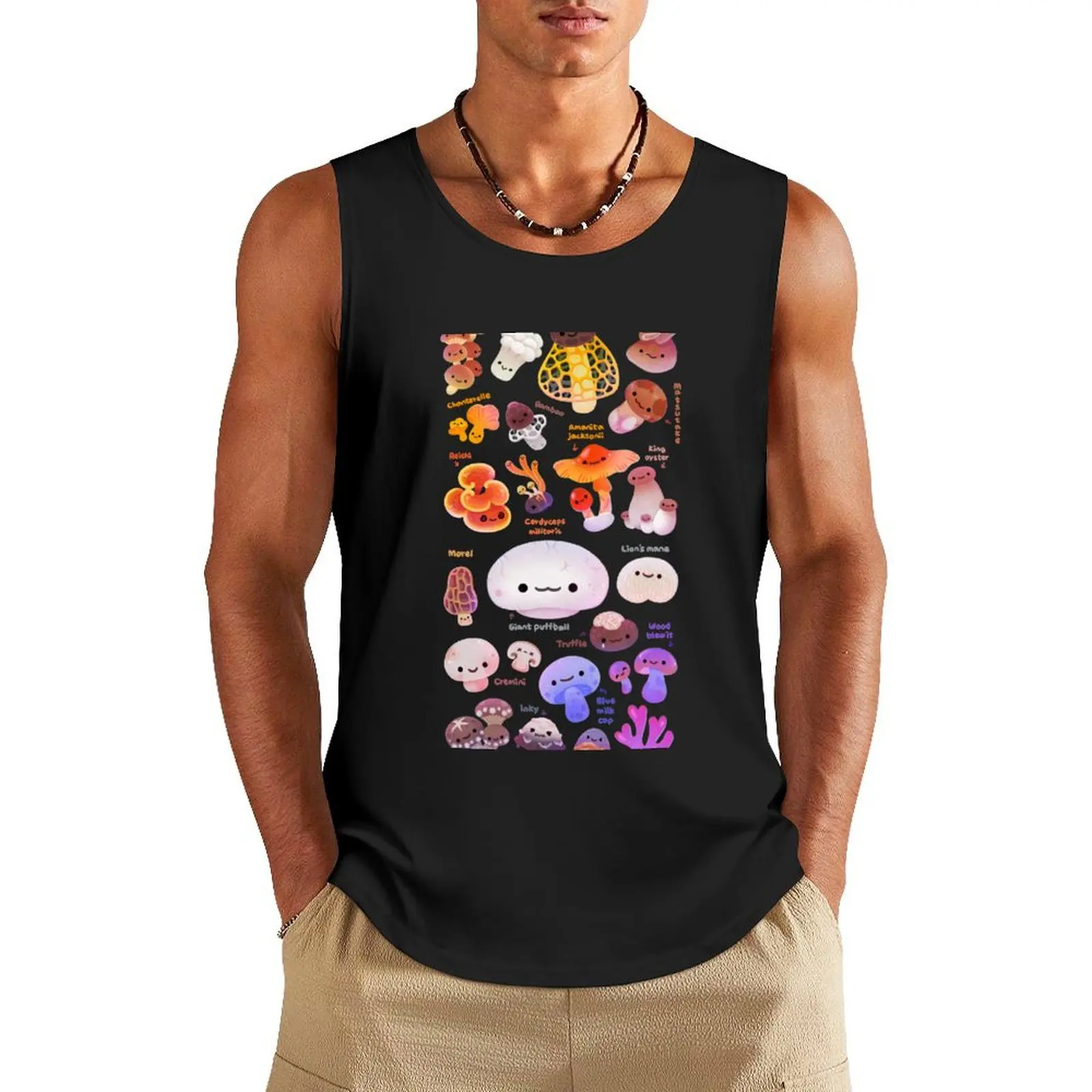 Mushroom - name Tank Top cool things Top Men's summer clothes