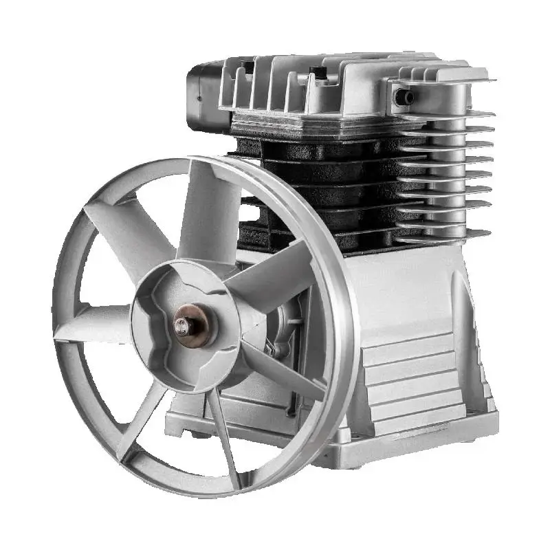 SucceBuy Testine del compressore d'aria Pistone Doppio cilindro Singolo stadio 2.2KW 375L/MIN 12CFM 11Bar 159.5PSI 1300RPM per tessuti chimici