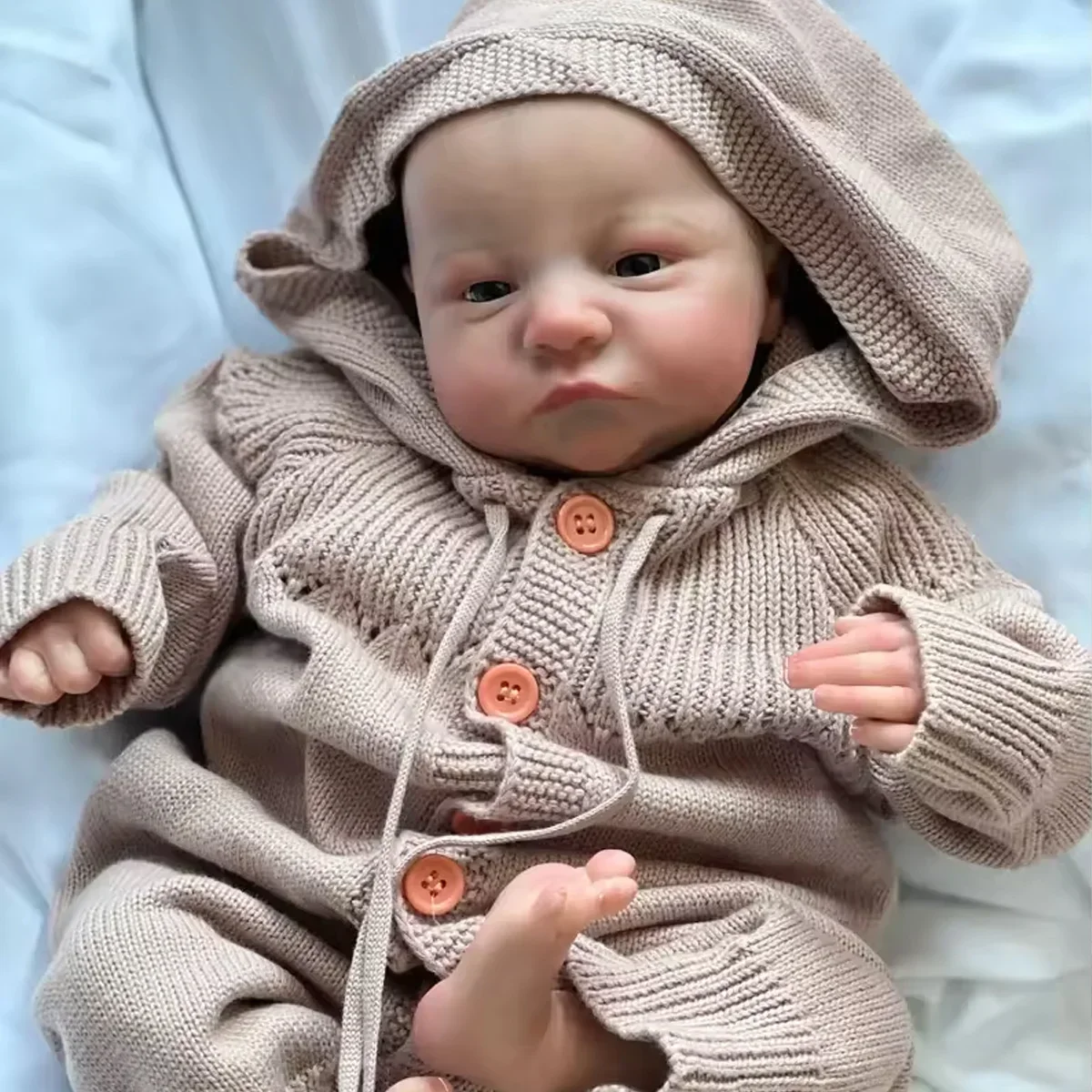 Nieuwe 16-inch volledig vinyl Levi Reborn jongenspop, handgemaakte baby soft touch knappe pasgeboren pop, een verjaardagscadeau voor kinderen