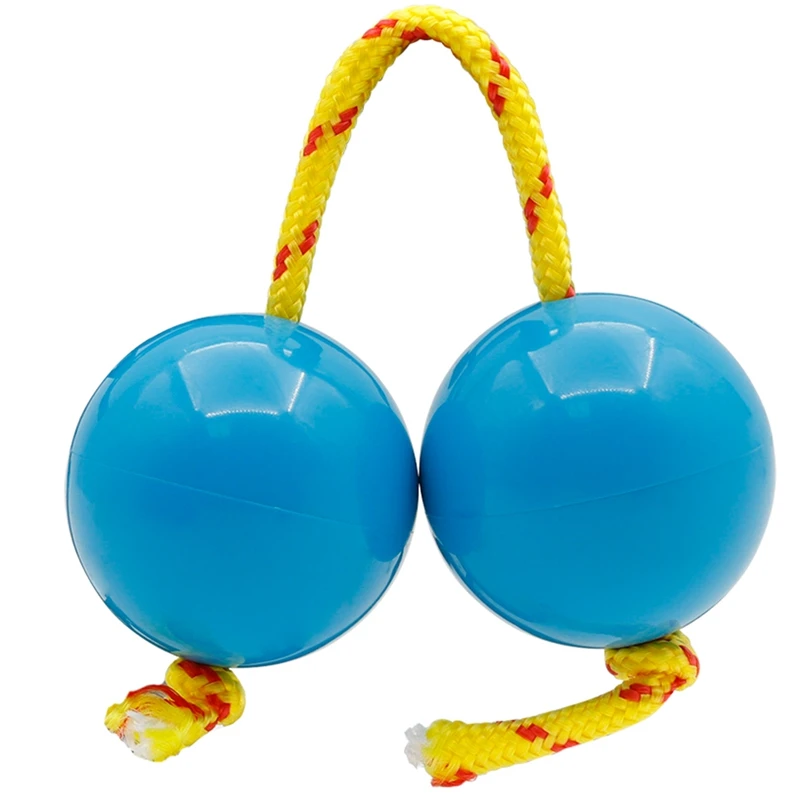 1 Pair Rhythm Sand Ball ABS+Climbing Rope Sand Egg Band Accompaniment Baby Early Education Toy Husband