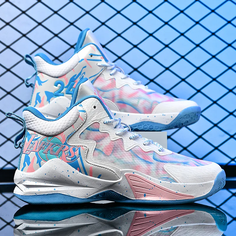 

Баскетбольные кроссовки унисекс для подростков, высококачественные кожаные износостойкие противоскользящие противоскользящие ботинки с отскоком, новинка 2025 года, баскетбольные ботинки для мужчин и женщин