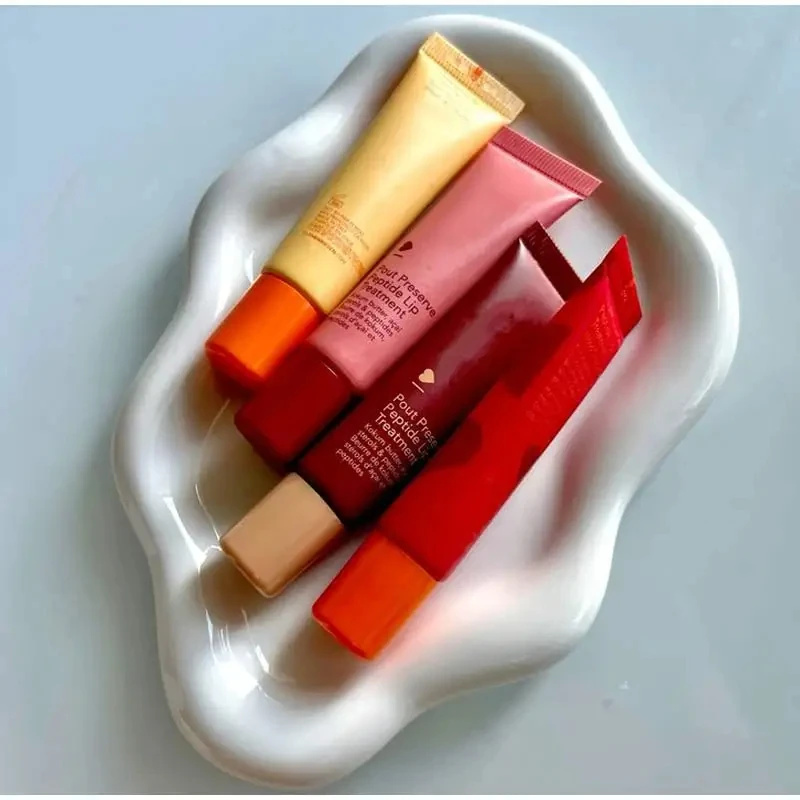 Feuchtigkeitsspendender Peptid-Lipgloss, transparentes getöntes Lippen-Schutzöl, feuchtigkeitsspendend, Lippenbalsam, aufpolsterndes, feuchtigkeitsspendendes Lippenglasur-Make-up