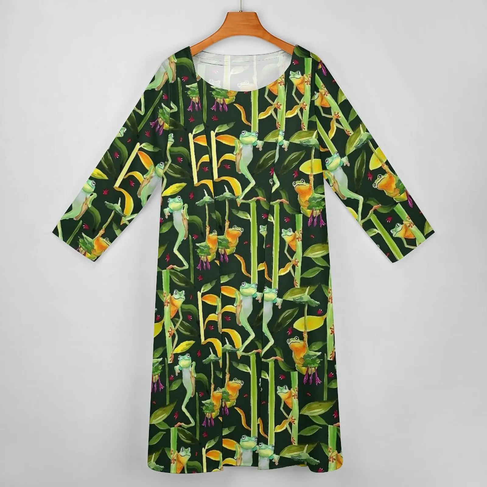 Crazy Frogs jurk dierenprint vintage maxi-jurk tweedelig ontwerp boho strand lange jurken esthetische oversize vestidos