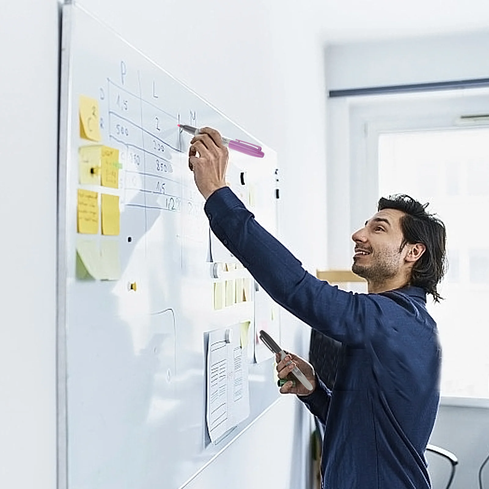 

6Pcs Colorful Marker Pen Set Bright Durable Ink Smooth Writing Non-Fading Skin Painting Drawing Art Tattoo Accessories