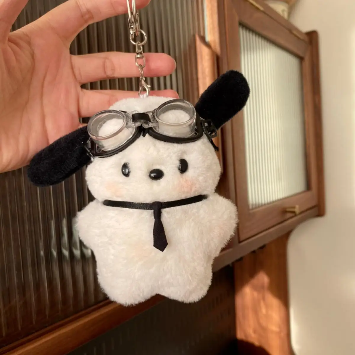 Uroczy pluszowy brelok do kluczy, breloczek, kreskówkowa lalka, pilot, pies, breloczek do kluczy, zawieszka do samochodu, plecaka, dla dzieci, par, prezenty świąteczne