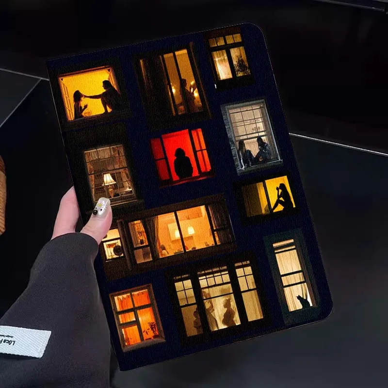 

Building Window Night View Gift Tablet Case For Huawei Honor MatePad MediaPad Air 5 6 7 11 V6 V7 V8 V9 X9 X8 T10 T10s C5e T5