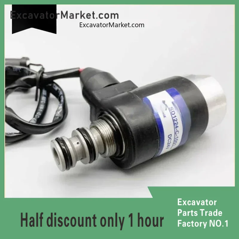 Excavator Parts For Komatsu Pc60-7 100 120 130-6-7 Rotary Solenoid Valve Rotary Pilot Lock Excavator Parts High Quality