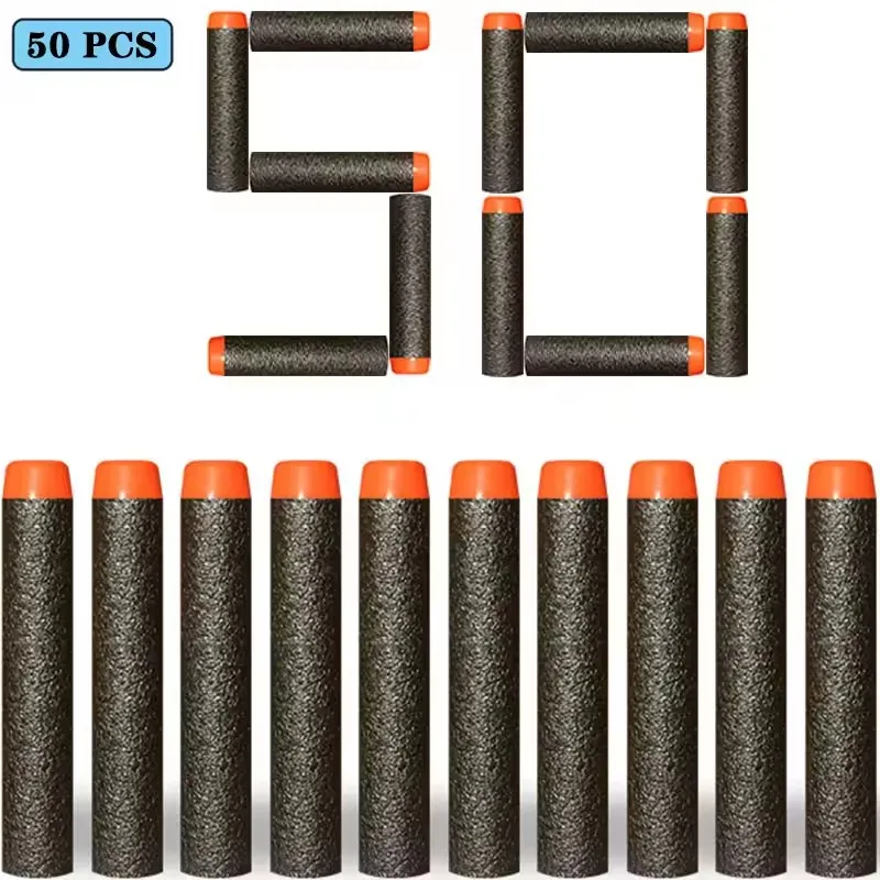 100/50 Stück 7,2 cm Nachfüll-Darts-Kugeln für Nerf N-Strike Elite Series Blasters Gun Soft Bullet Foam Guns Zubehör Kinderspielzeug