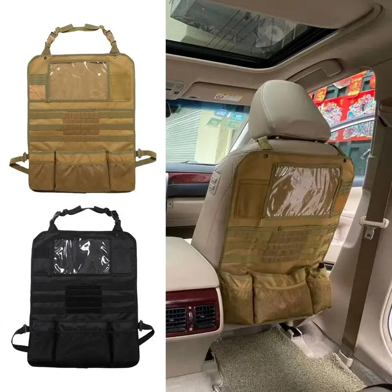 Car Back Seat Storage Car Seat Back Protector Kick Mats For Road Trip Car Organizers And Storage For Drinks Tablet Travel