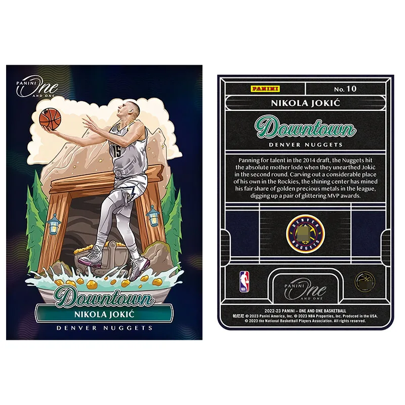 การ์ดสะสมบาสเกตบอล Panini One and One รุ่น Downtown ปี 2022-23 ของ Ja Morant, Kevin Durant, James ของสะสมสำหรับแฟนๆ ของขวัญวันคริสต์มาสและวันเกิด ของเล่น