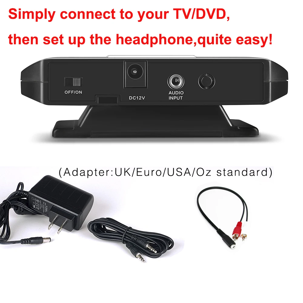 Infrared Stereo Wireless Transmitters IR for PC TV DVD Compatible with All vehicle Car Audio Headphones Headset