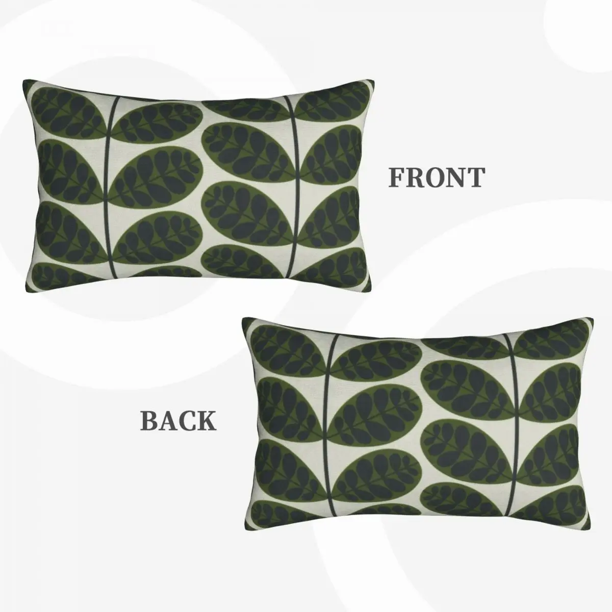 

Orla Kiely Botanica Green Rectangle Pillowcase Cushion Cover Decorative Bedroom Bed Home Comfort Throw Pillow