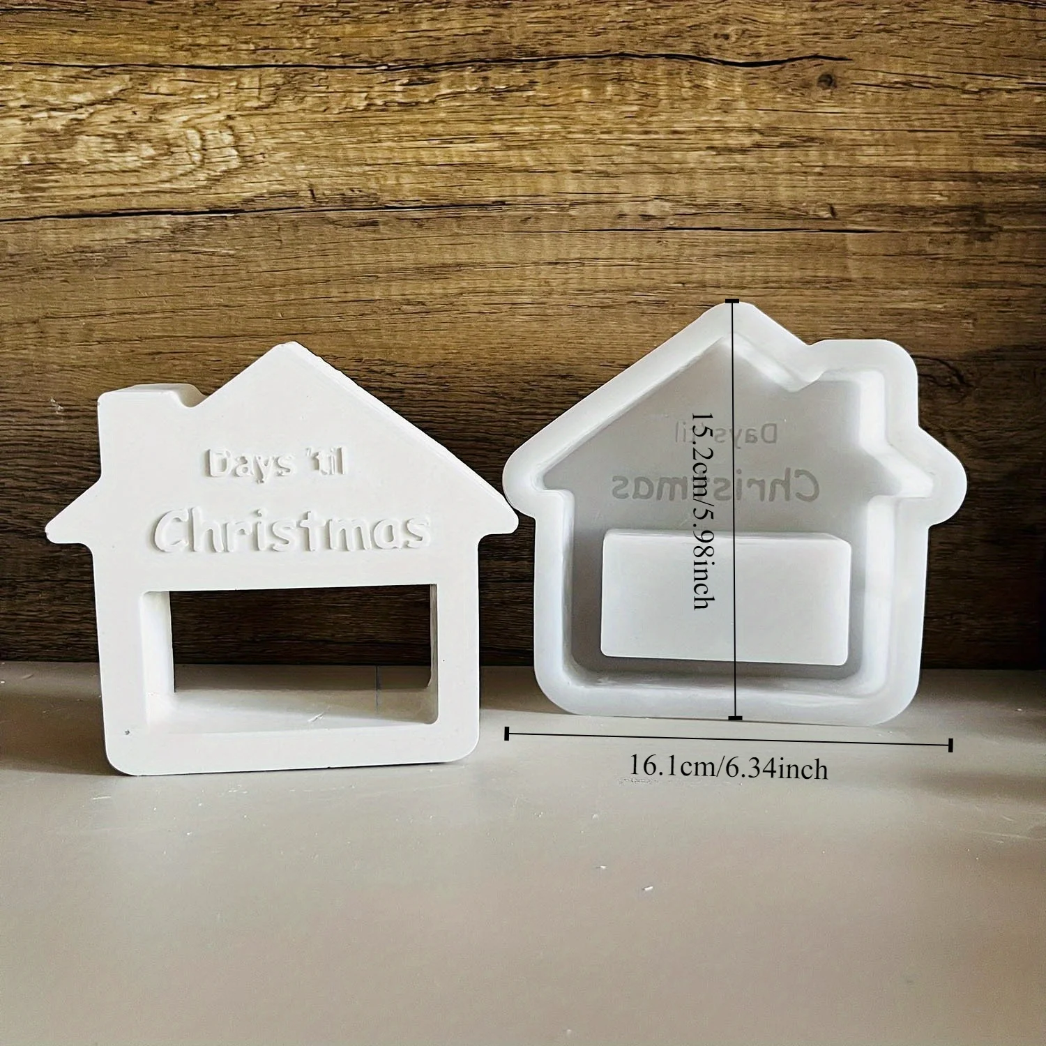 عيد الميلاد العد التنازلي التقويم زخرفة قالب تاريخ النرد قالب من السيليكون الإبداعية الجص ديكور المنزل