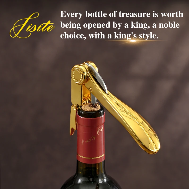 Waiter's Corkscrew Handle Seahorse Knife Multi-Functional Manual Wine Knife Gift Screwdriver Household Wine Bottle Opener