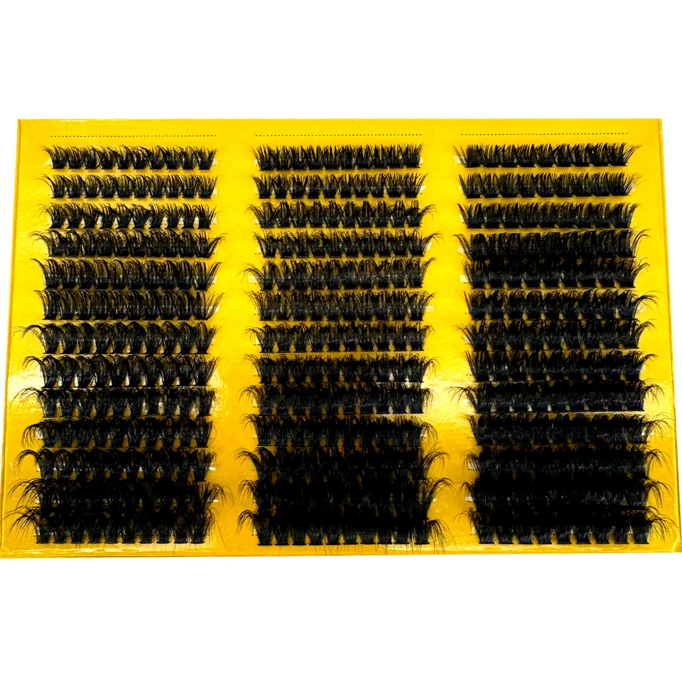 HBZGTLAD Rizos de Pestañas 8D Esponjosos y Gruesos, Rizo C/D, Finos, Individuales, Mezcla 60+80+100, Extensiones de Pestañas Postizas 2