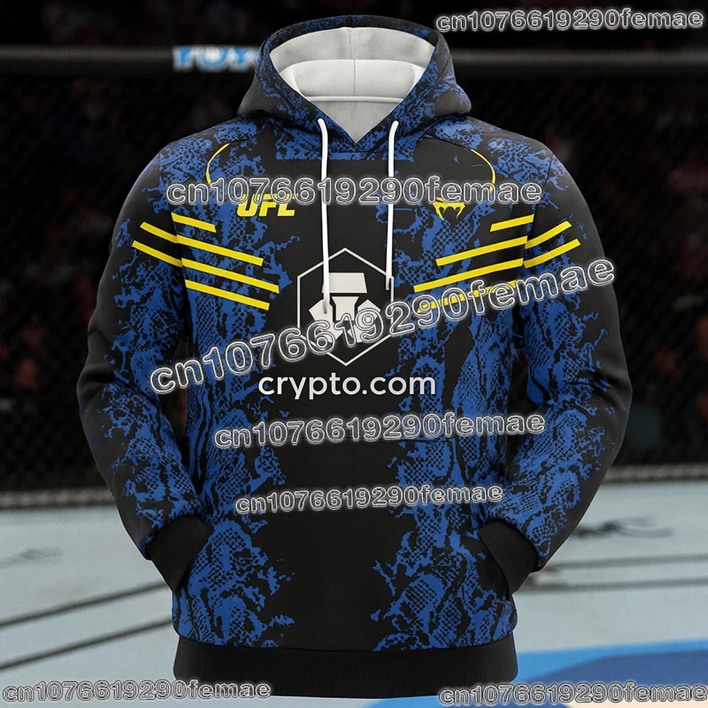 UFC طويلة الأكمام هوديي الرجال التدريب البلوز الملاكمة MMA القتال الأعلى ملابس رياضية كاجوال ملابس يومية ربيع الخريف الشتاء