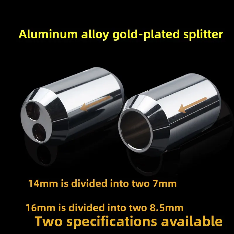 Xangsane/Xiangshen, aluminum alloy audio cable splitter, speaker cable, one-point-two splitter, cable ring