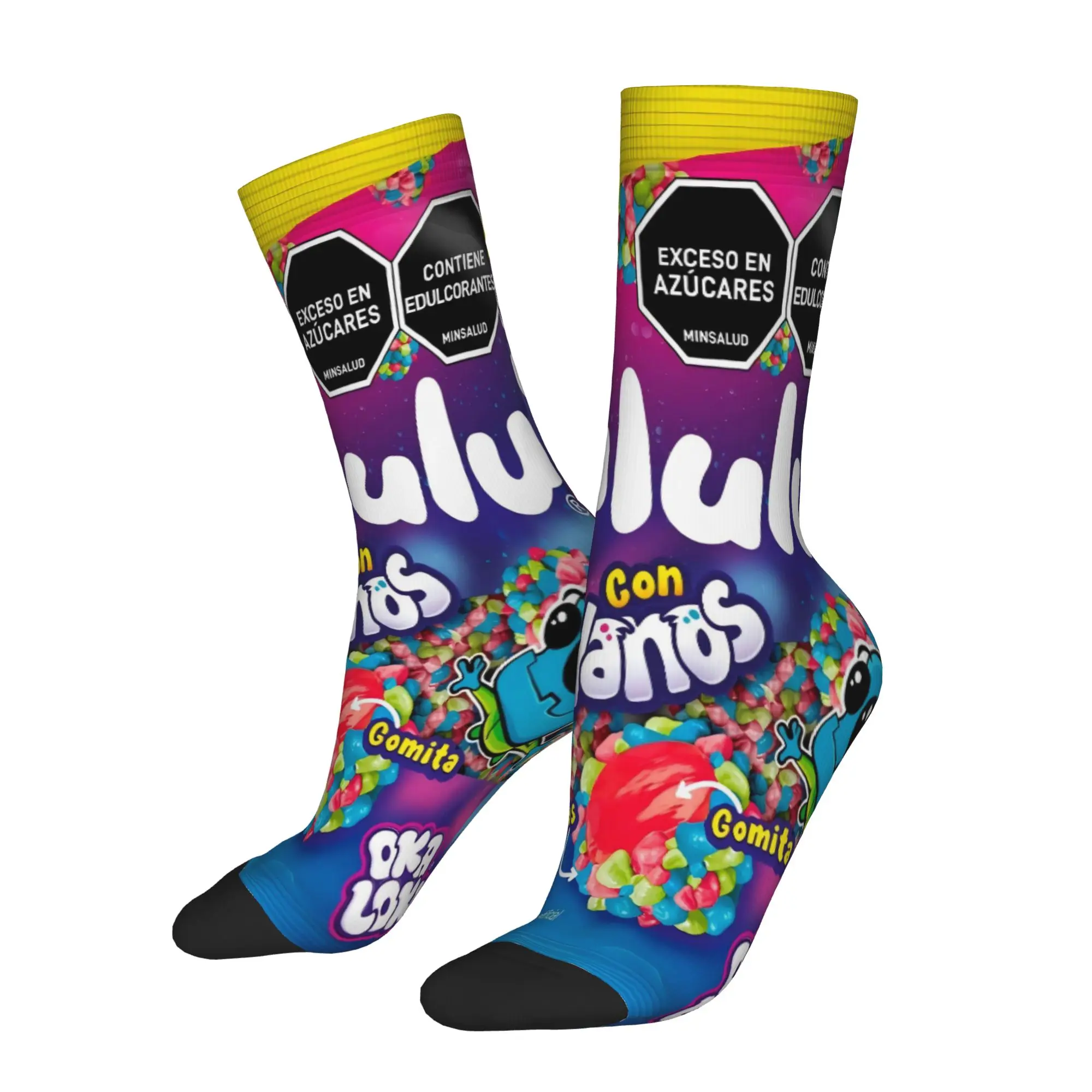 

Funny Sock Trululu 1 Harajuku Seamless Pattern Printed Men Crew Socks Casual Men's Socks