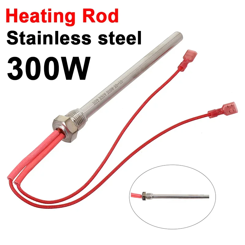 

230V 300W Stainless Steel Electric Heating Rod 190mm Cable For Pellet Stoves P6/P9/P12 Efficient Ignition Performance Tool