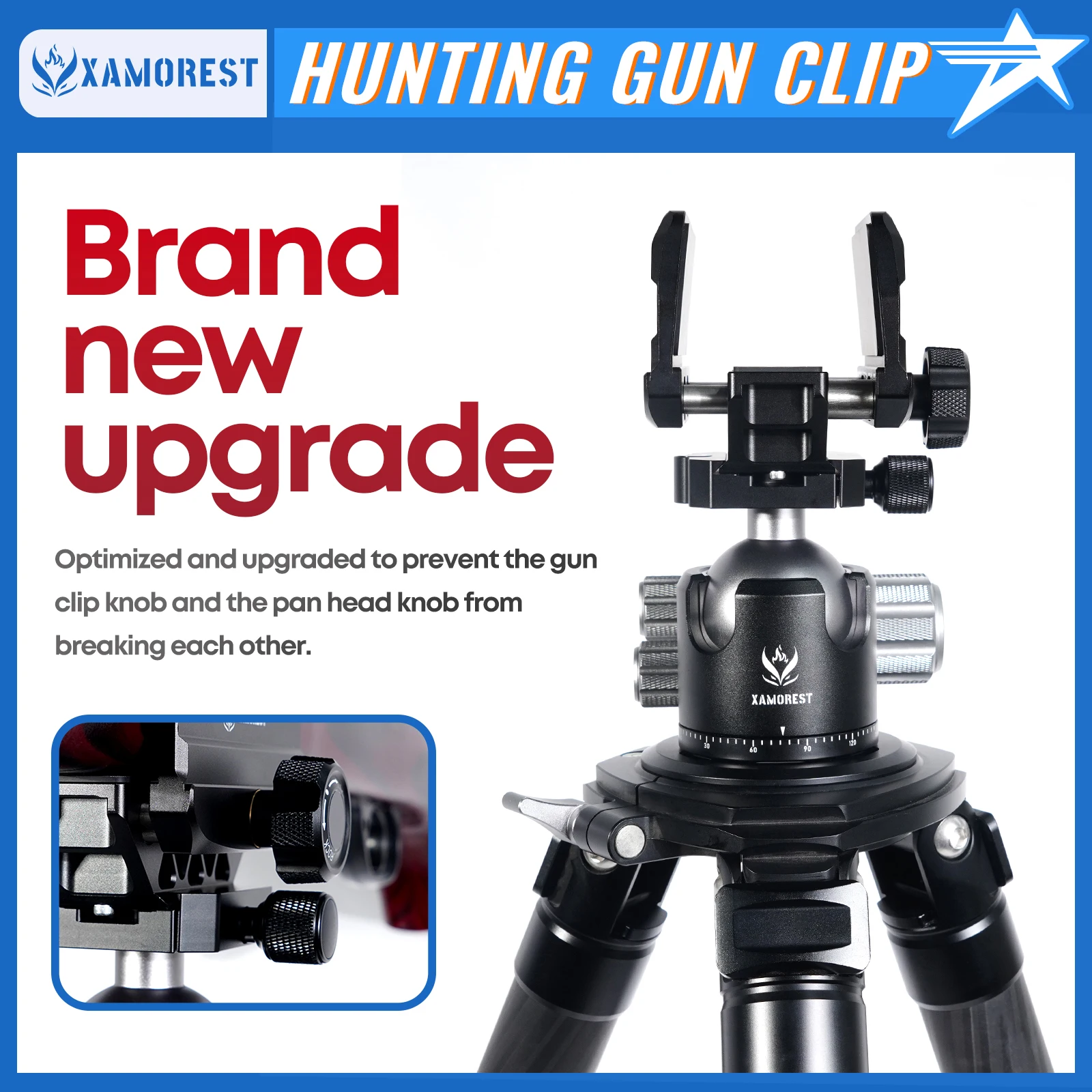 Arca Swiss Rifle Saddle Mount Hunting Tripod Clamp with 1/4